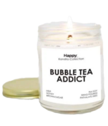 Happy Candle Bubble Tea Addict