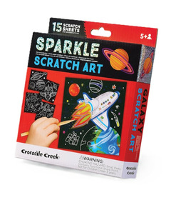 Crocodile Creek Sparkle Scratch Art Galaxy
