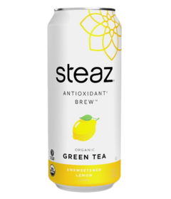 Steaz Iced Teaz Organic Green Tea Antioxidant Unsweetened Lemon