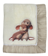 Simmons Kids Plush Baby Blanket Ivory