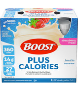 Boost PLUS Calories Formulé Boisson diététique liquide Fraise