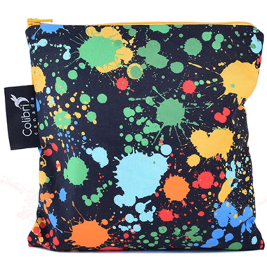 Colibri Reusable Snack Bag Large in Splatter Colibri Reusable Snack Bag Large in Splatter