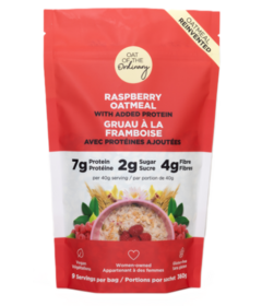 Out of the Ordinary Raspberry Oatmeal with Plant Based Protein