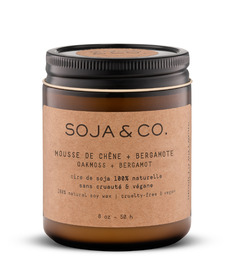 SOJA&CO. Soy Wax Candle Oakmoss + Bergamot