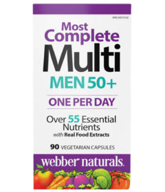image of Webber Naturals Men's 50+ Most Complete Multi with sku:131668