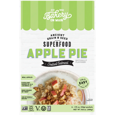 Buy Bakery On Main Ancient Grain & Seed Instant Oatmeal Apple Pie at ...