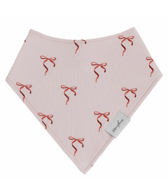 Pip + Phee Ribbed Bamboo Bandana Bib Holi Bows