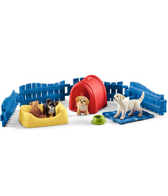 schleich Puppy Pen