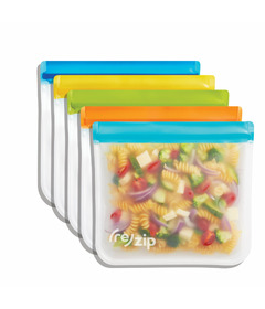 (re)zip Lay-Flat Reusable Lunch Bag Set Multi Colour