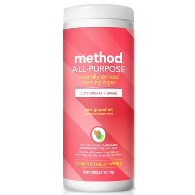 Method All-Purpose Cleaning Wipes Pink Grapefruit Method All-Purpose Cleaning Wipes Pink Grapefruit