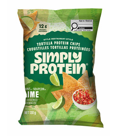 Simply Protein Restaurant Style Protein Tortilla Chips Hint of Lime