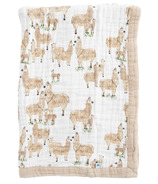 Little Unicorn Couverture pour bébé en mousseline de coton, motif lama