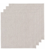 Now Designs Heirloom Linen Napkins Dove Gray Pinstripe