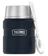 Thermos Stainless Steel Food Jar with Folding Spoon Matte Midnight Blue