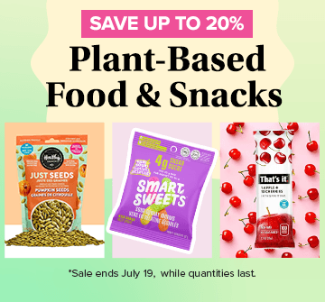 Save up to 20% on Plant-Based Food & Snacks 