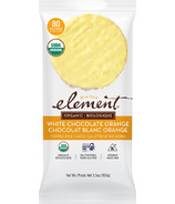 Element Snacks Gâteaux de riz à tremper bio Chocolat blanc Orange 