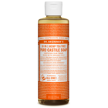 Dr. Bronner\'s Organic Pure Castile Liquid Soap Tea Tree 8 Oz Dr. Bronner\'s Organic Pure Castile Liquid Soap Tea Tree 8 Oz