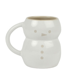 Harman Snowman Shaped Stoneware Mug White