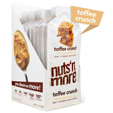 Nuts n More Single Serve Protein Peanut Spread Toffee Crunch Nuts n More Single Serve Protein Peanut Spread Toffee Crunch