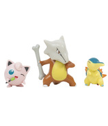 Pokemon Battle Figures Set CyndaQuil, Jigglypuff and Marowak