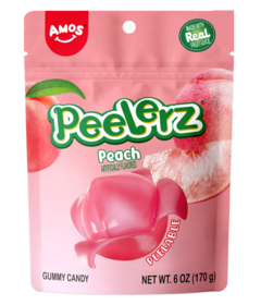 Amos Peelerz Gummy Candy Peach