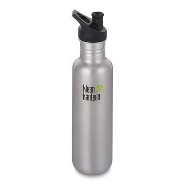 Klean Kanteen Classic Bottle with Sport Cap 3.0 Brushed Stainless Klean Kanteen Classic Bottle with Sport Cap 3.0 Brushed Stainless
