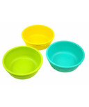 Re-Play Bowls Aqua, Lime Green and Sunny Yellow