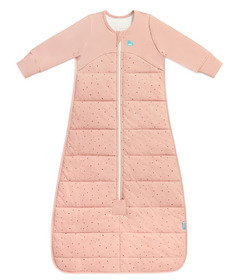 Love to Dream Swaddle Sleep Bag Quilted Stretch Cotton Pebble Pink 2.5 TOG
