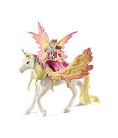 schleich Fairy Feya with Pegasus Unicorn
