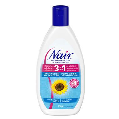 Nair Glides Away Sensitive Formula Hair Remover for Bikini, Arms