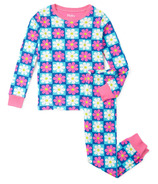 Hatley Kids Pajama Set Checked Daisy