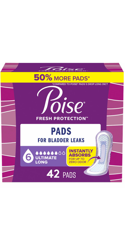 Equate Options Women's Incontinence Pads, Maximum Absorbency - Long Size