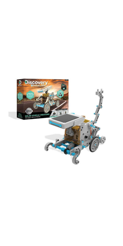 Discovery #Mindblown Vehículos Solares Tierra Y Mar – Kit De Bricolaje Con 26 Piezas Para 7 Proyectos, Juego Educativo De Energía Renovable Para Niños A Partir De 6 Años