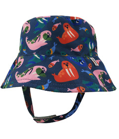 ZOOCCHINI Printed Bucket Sun Hat Wally Walrus