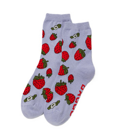 BAGGU Crew Sock Strawberry Blossom