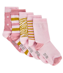 Minymo Sock Pack Mix Pattern Light Rose
