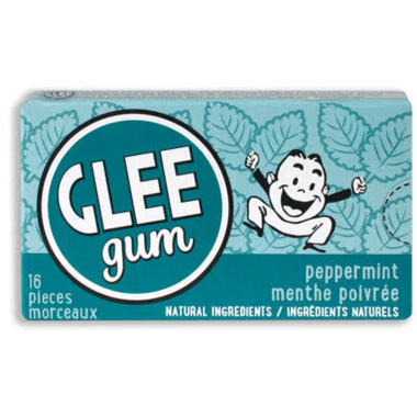 Glee Gum All Natural Peppermint Gum Glee Gum All Natural Peppermint Gum