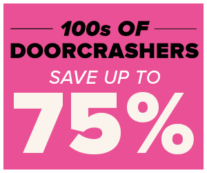 Save up to 75% on 100s of Doorcrashers!