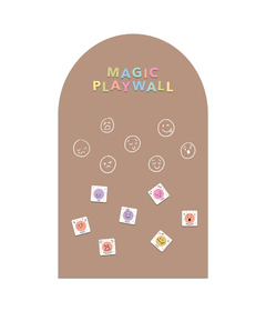 Cherrypick Original Magic Playwall Arch Magnetic Wall Decal Caramel