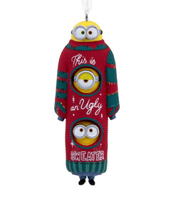 Hallmark Minions Bob, Kevin & Stuart the Minions in Ugly Sweater Ornament