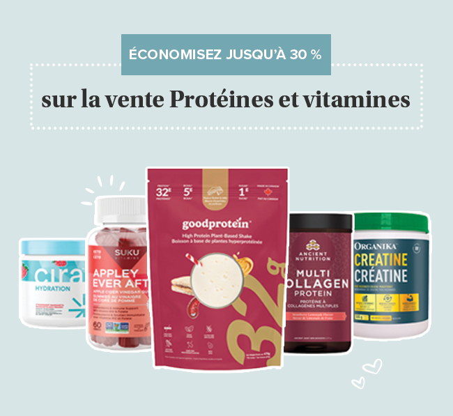 Save up to 30% on the Protein & Vitamins Sale