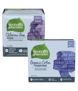 Seventh Generation Overnight Pads and Regular Tampons Bundle