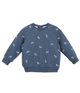 Miles the label chandail pour bébé, bleu avec imprimé chaussures