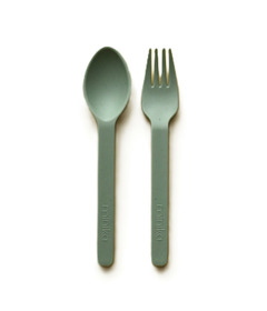 Minika Wheat Straw Utensil Set Sage