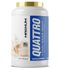 Magnum Nutraceuticals Quattro Protein Drink Mix Vanilla Shake