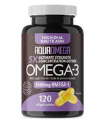 AquaOmega High DHA Omega-3 Fish Oil Softgels