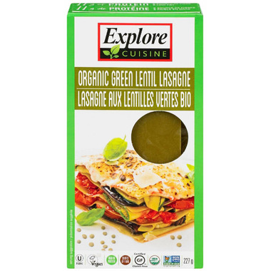 Explore Organic Green Lentil Lasagna Explore Organic Green Lentil Lasagna