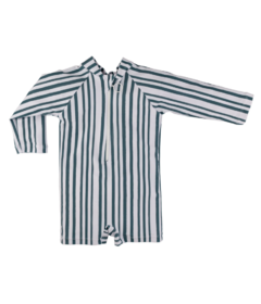 Current Tyed Clothing Arlo Sunsuit Sage Watercolour Stripes