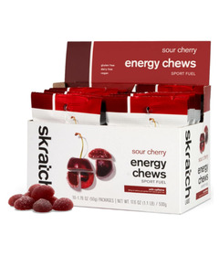 Skratch Labs Energy Chews Sour Cherry with Caffeine