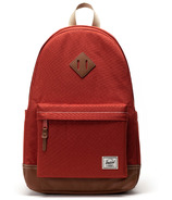 Herschel Supply Heritage Backpack Red Ochre/Tan/White Stitch